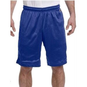 Champion Mesh Athletic 9" Shorts Men 2XL Navy Blue Basketball Gym Drawstring NWT